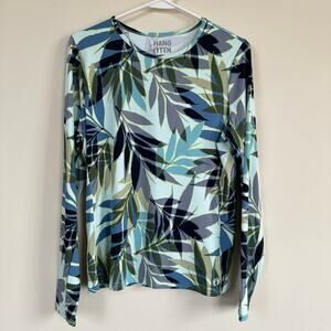 Hang Ten Rash Guard Women’s MEDIUM Pearl Floral Long Sleeve Sun Shirt Summer